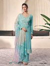 Vin Ombre Moonga Silk With Sequence Embroidery Fency Thread Work Dress Material Wholesale In India